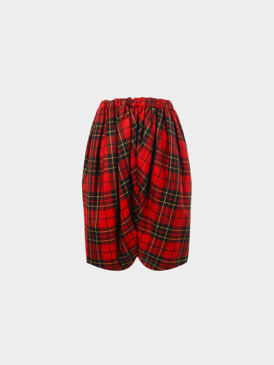 Comme des Garçons AW 2010 Red Tartan Wool Balloon Pants