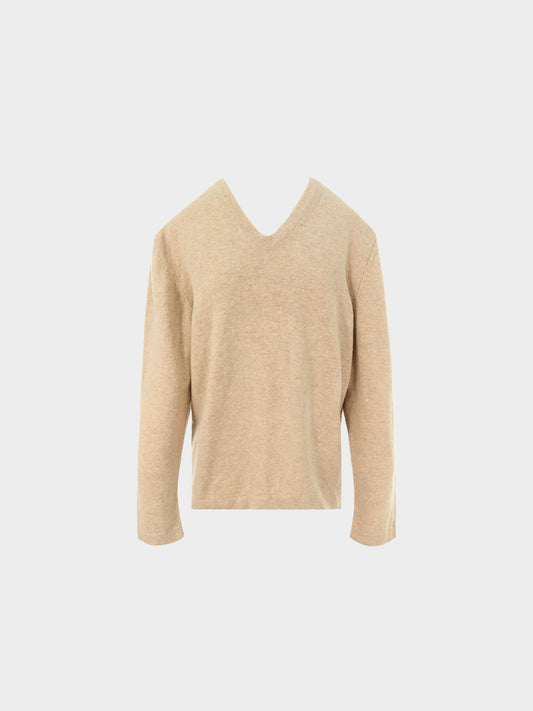 Maison Martin Margiela 2000s Beige Wool Sweater
