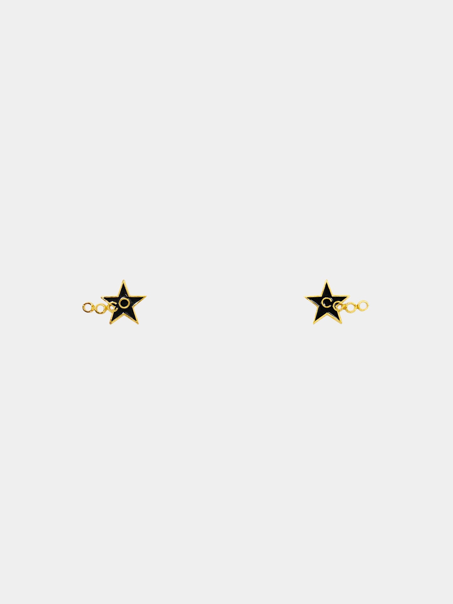 Chanel 2001 Gold COCO Star Studs