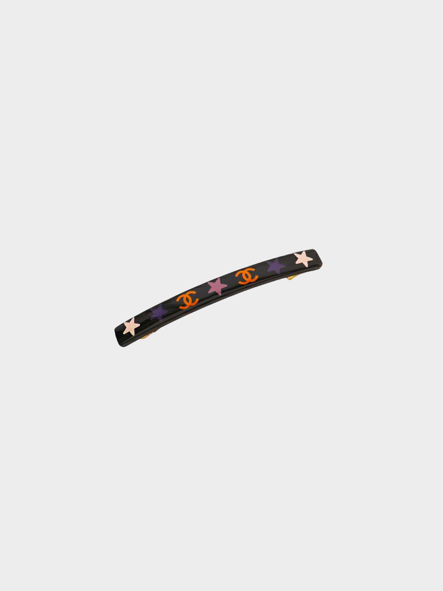 Chanel 2003 Black Stars and CC Barrette