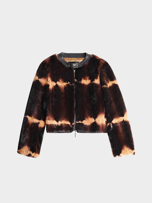 Roberto Cavalli Just Cavalli 2010s Brown Rabbit Fur Jacket