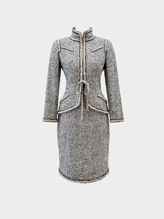 Chanel Cruise 2010 Venice Collection Lesage Tweed Jacket and Skirt Set