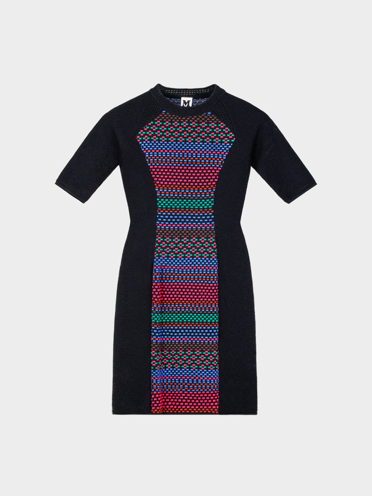 Missoni 2013 Black Cube Knit Bodycon Dress