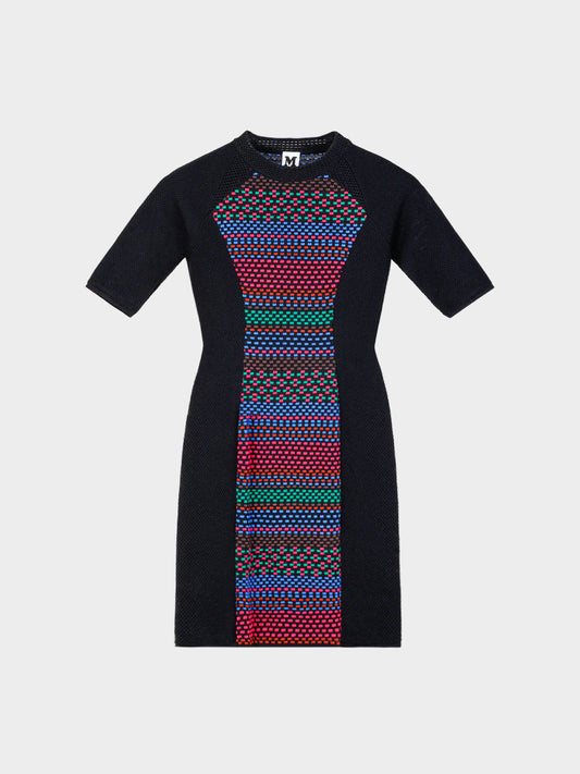 Missoni 2013 Black Cube Knit Bodycon Dress