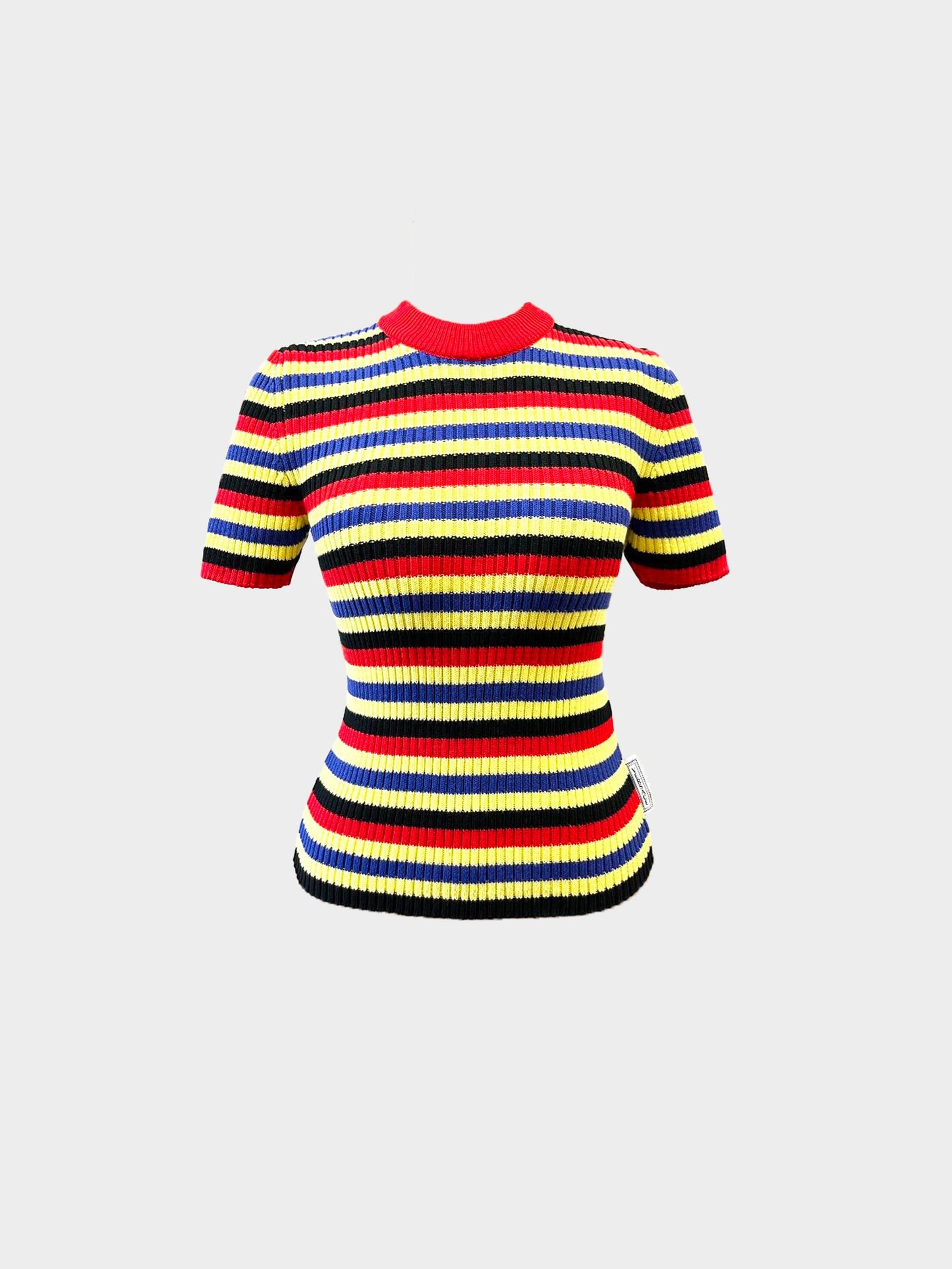 Versace Spring Summer 2019 Cotton Knit Striped Sweater
