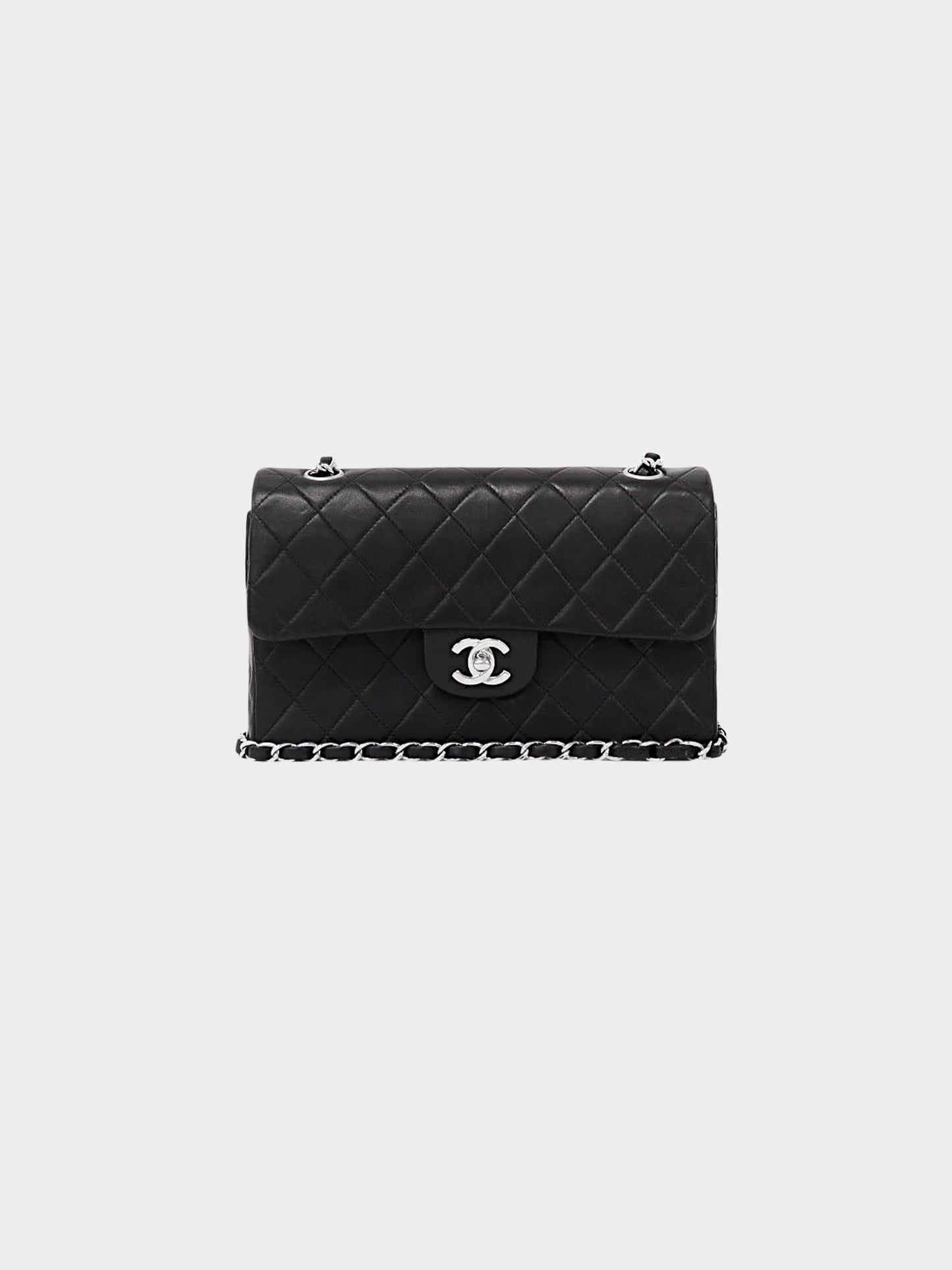 Chanel 1998-1999 Black Quilted Lambskin Flap Bag