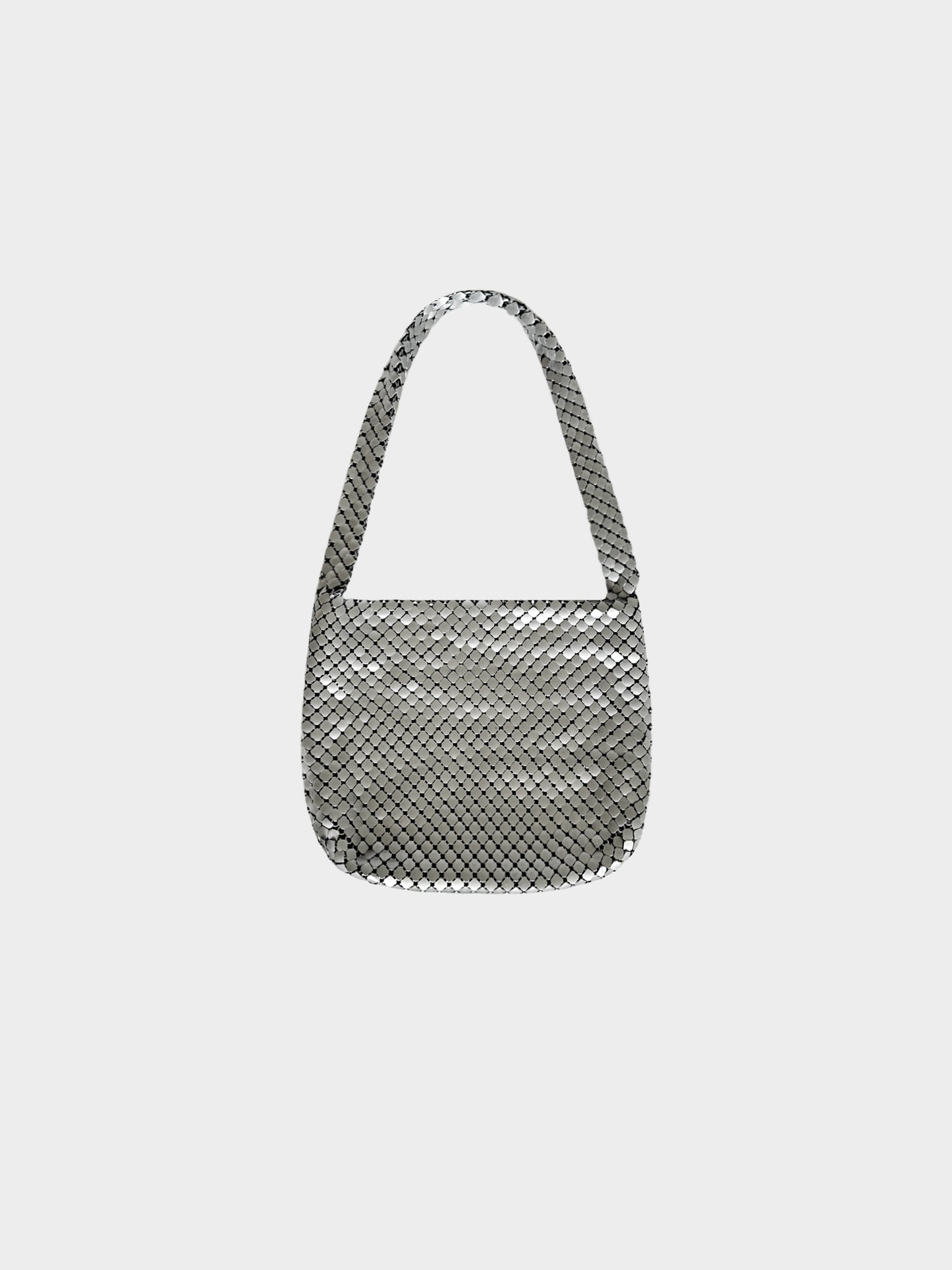 Bottega Veneta 2010s Silver Chainmail Hobo Bag