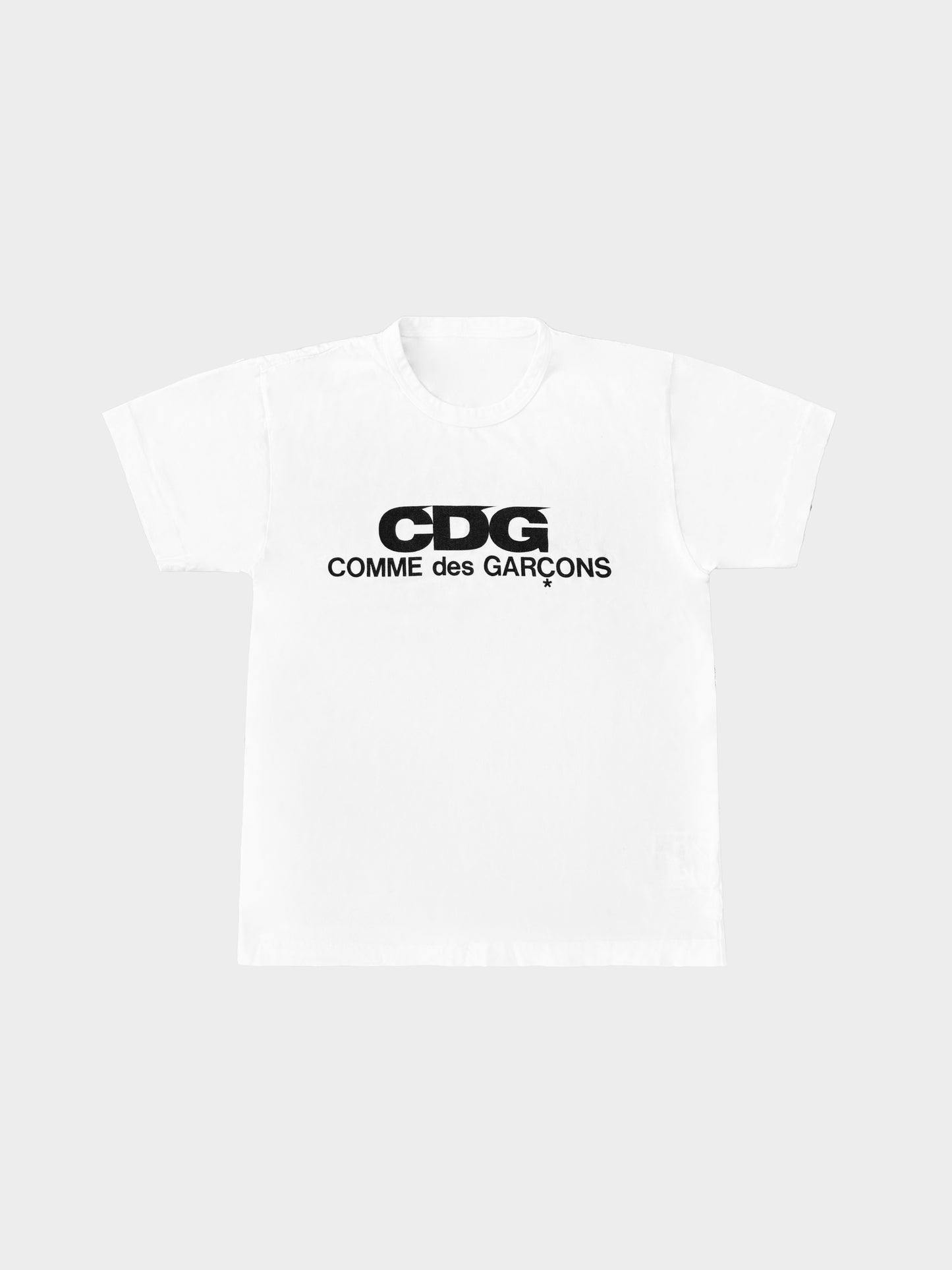 Comme des Garçons 2010s White Logo Print T-shirt