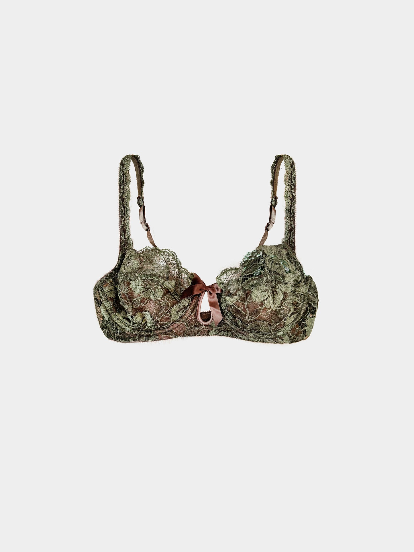 Christian Dior Early 2000s Floral Lace Bra