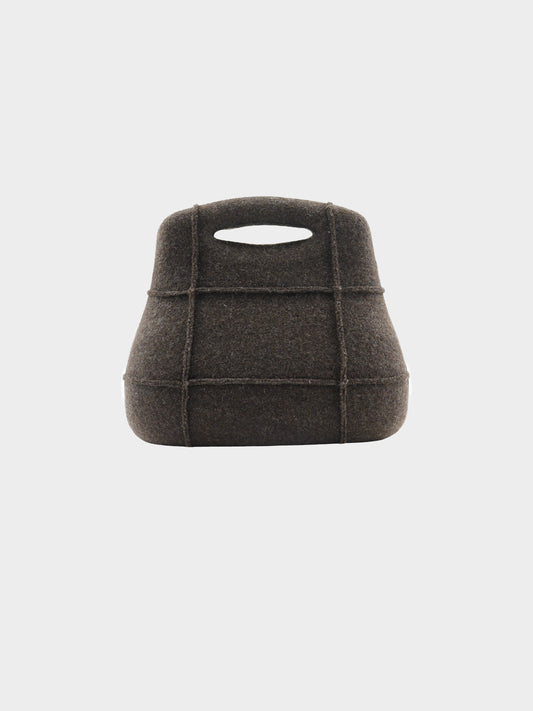 Chanel 2005 Brown Wool Quilted Millennium Bag