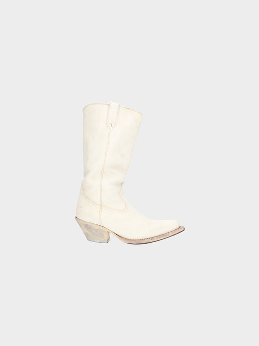 Maison Martin Margiela SS 2000 White Leather Boots