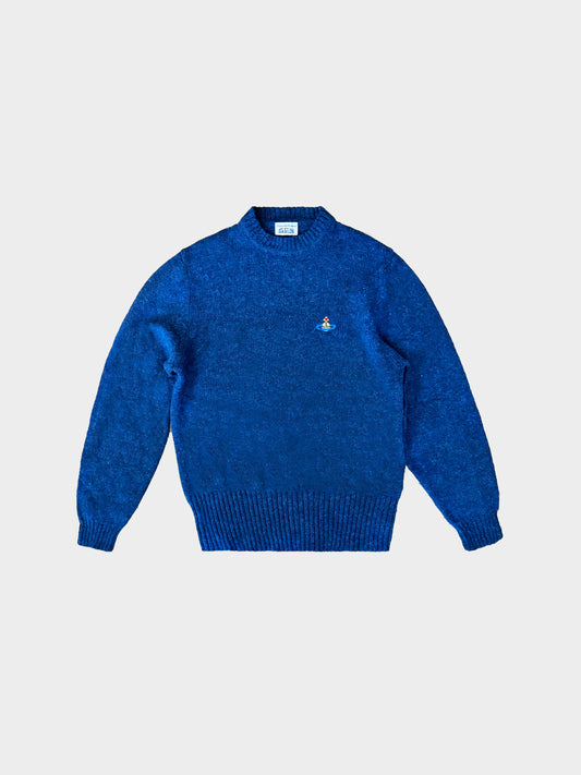 Vivienne Westwood 1990s Mens Lamb Wool Knit Orb Sweater