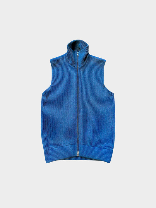 Maison Martin Margiela AW 2009 Blue Lamb Wool Knit Vest