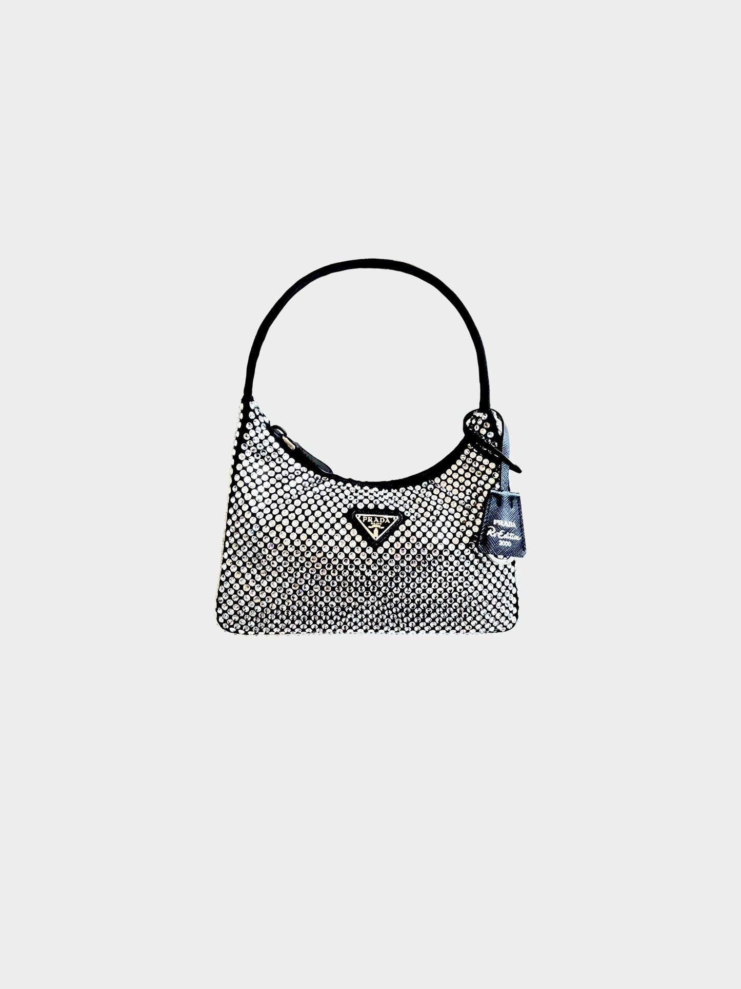 Prada Spring Summer 2021 Crystal Embellished Re-edition 2000 Bag