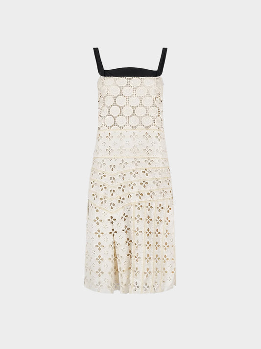Miu Miu SS 2006 Cream Anglaise Broderie Dress