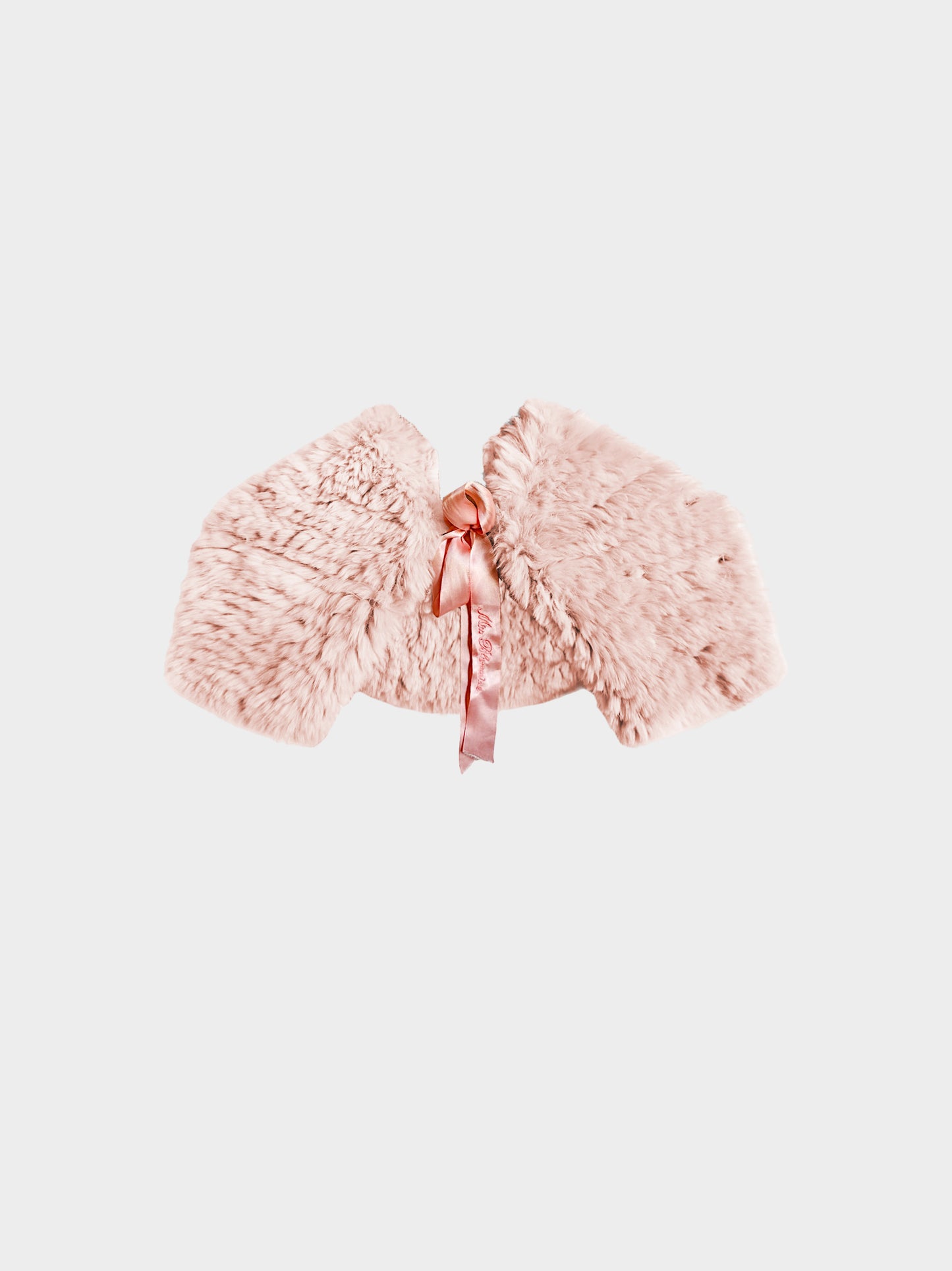 Blumarine 2000s Light Pink Faux Fur Stole