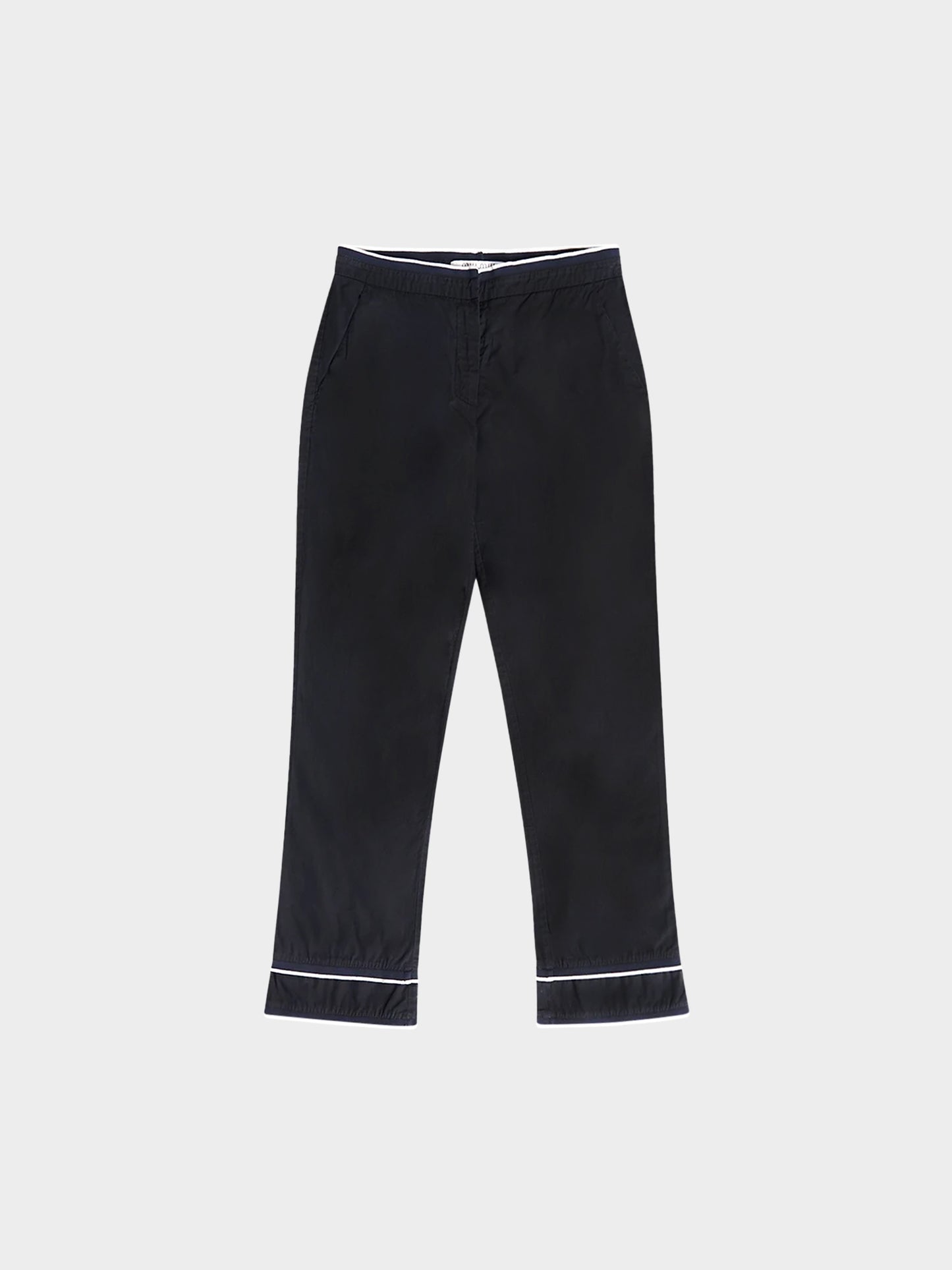 Miu Miu SS 2000 Black Tipped Trims Pants