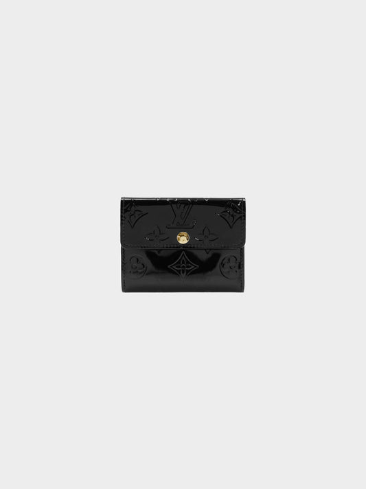 Louis Vuitton 2007 Black Vernis Monogram Ludlow Wallet