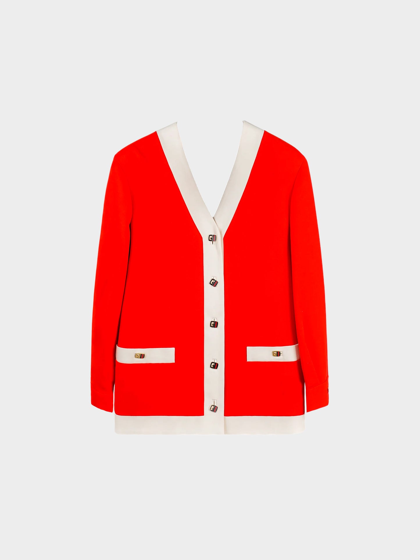 Gucci Cruise 2020 Red Stretch Viscose Cardigan