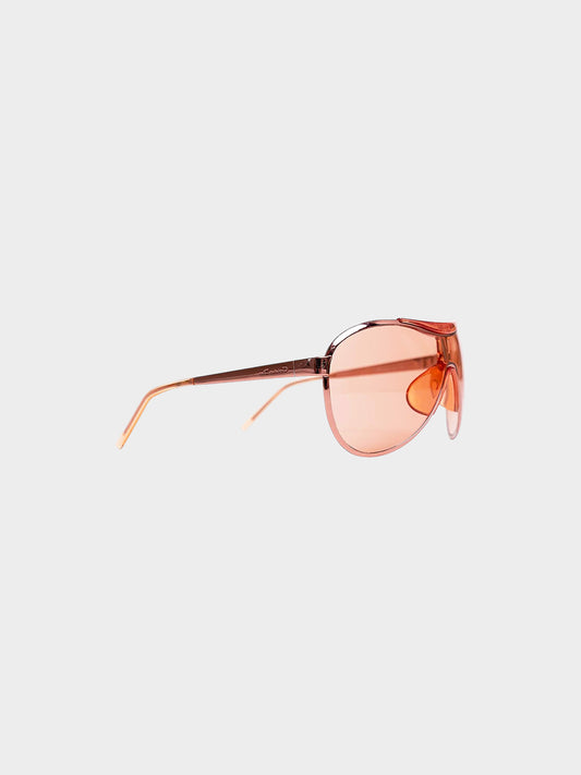 Christian Dior by John Galliano SS 2000 Pink Rodeo Drive Shield Sunglasses