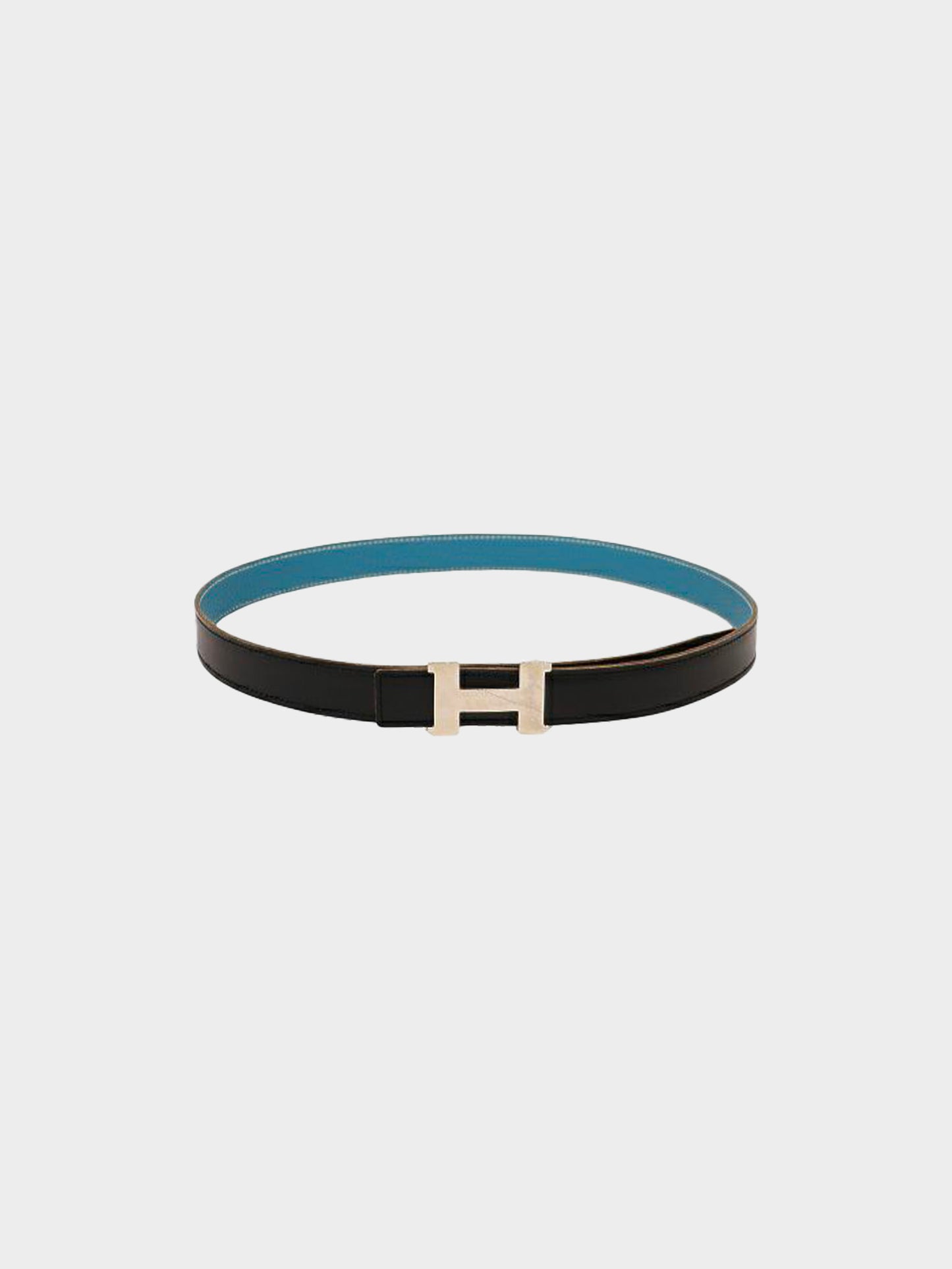Hermes 2004 Black Leather Mini Constance Belt