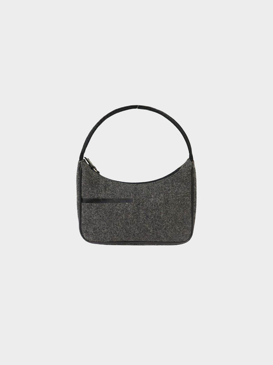 Prada Sport SS 1999 Grey Wool Logo Bag