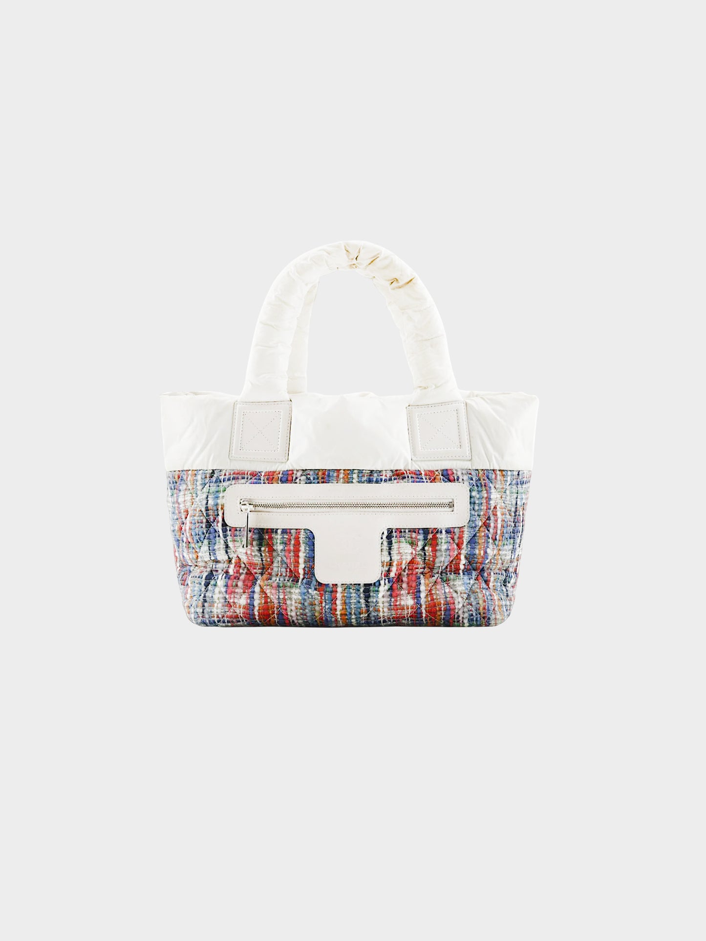 Chanel 2014 Nylon Coco Cocoon Tweed Print Tote Bag