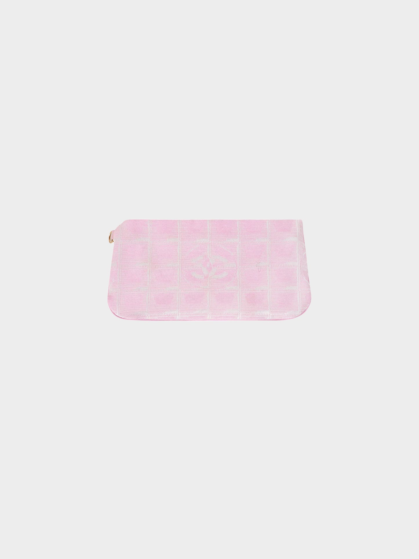 Chanel 2006-2008 Tavel Line Pink Chocolate Bar Pouch