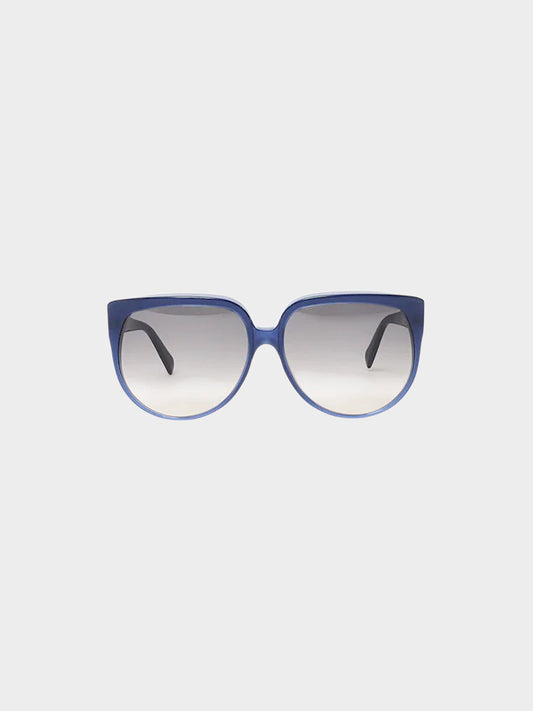 Celine 2020s Blue Round Oversized Sunglasses