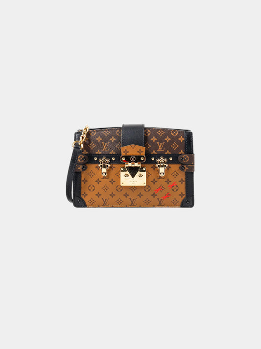 Louis Vuitton 2019 Reverse Monogram Coated Canvas Trunk Clutch