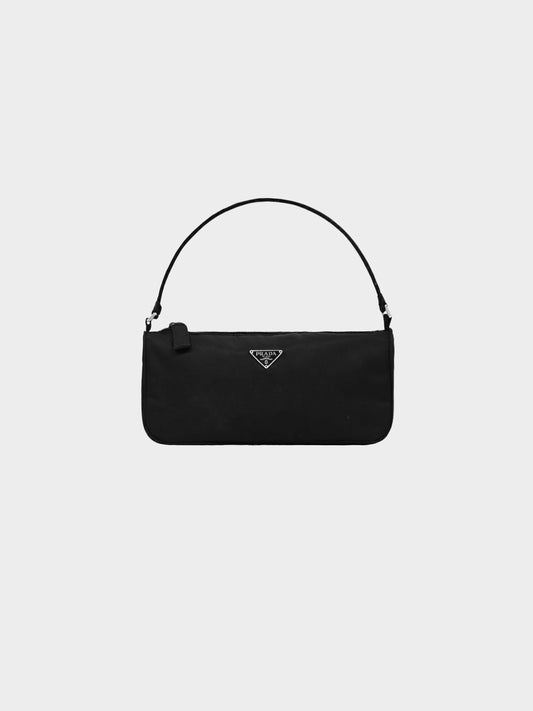 Prada 2000s Black Tessuto Nylon Pochette