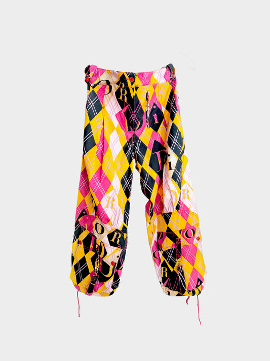 Christian Dior by John Galliano AW 2004 Argyle Harlequin Pants