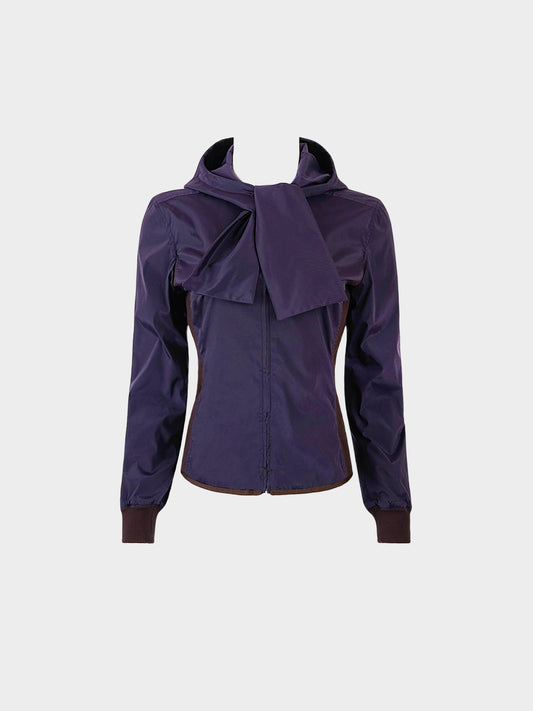 Prada Sport 1999 Purple Hooded Jacket