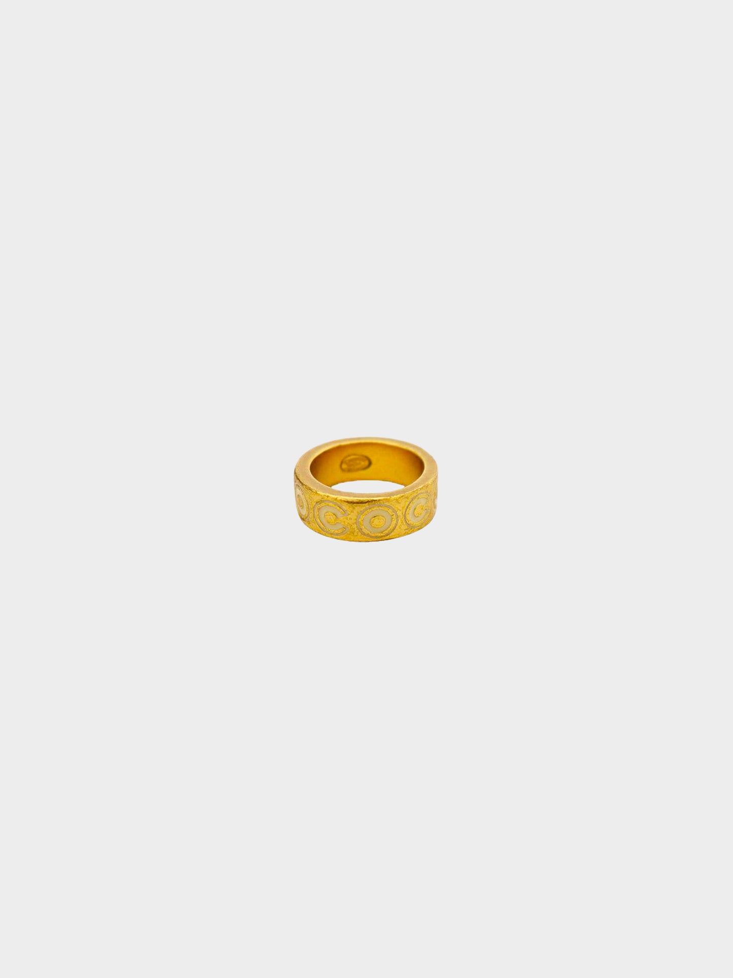 Chanel 2000s Gold COCO Ring