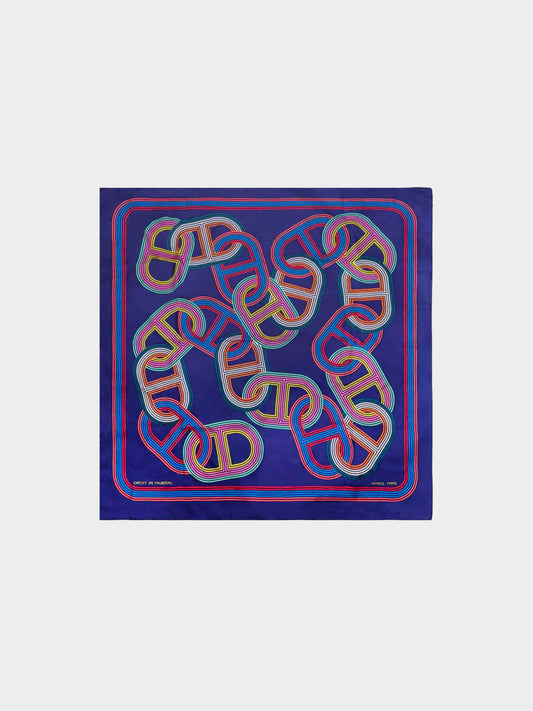Hermès 2021 Circuit 24 Faubourg Silk Scarf
