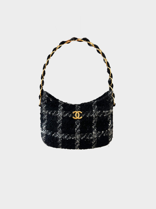 Chanel FW 2022 Tweed Hobo Bag