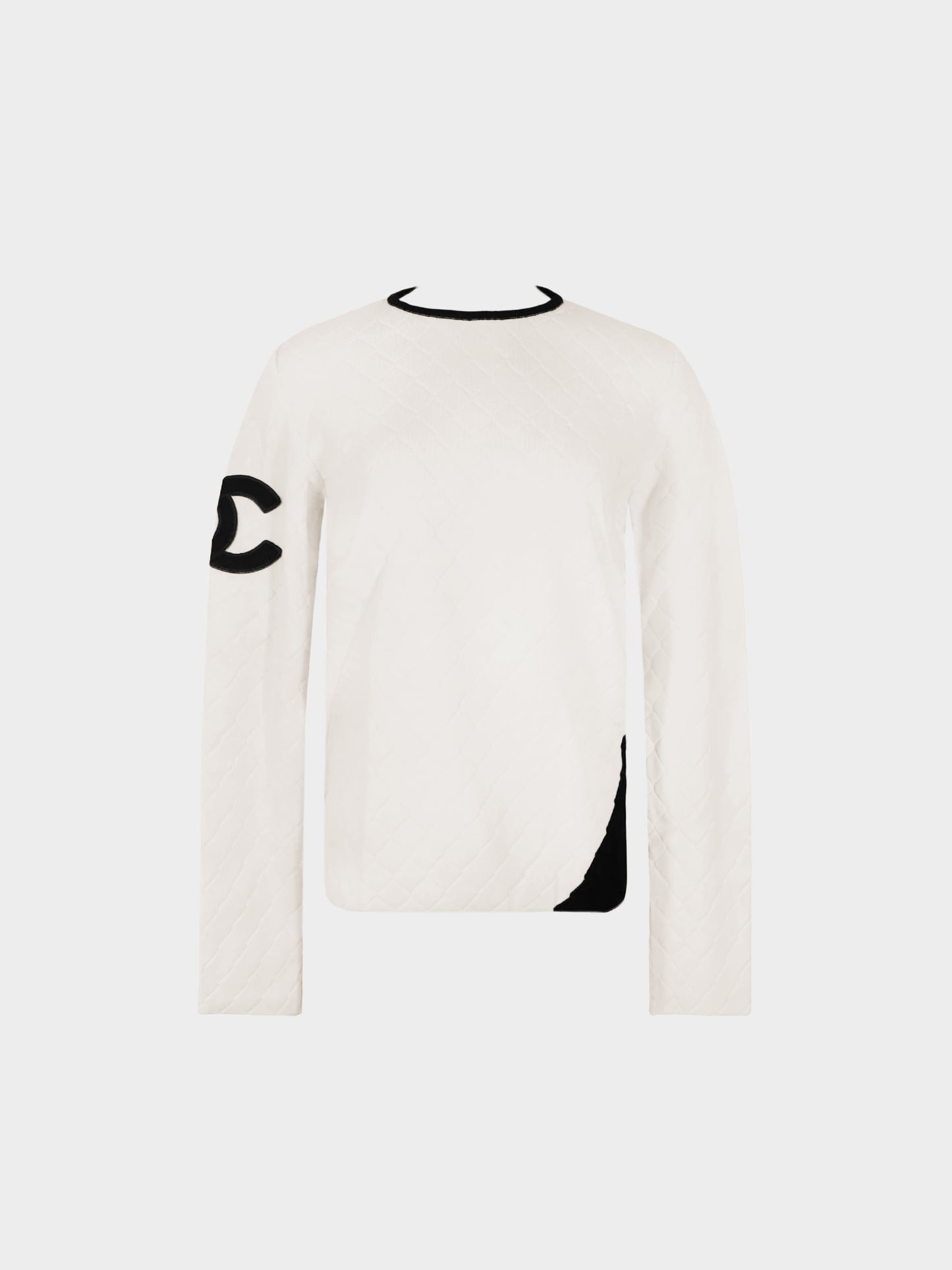Chanel 2005 Cream Quilted Cambon Sweater