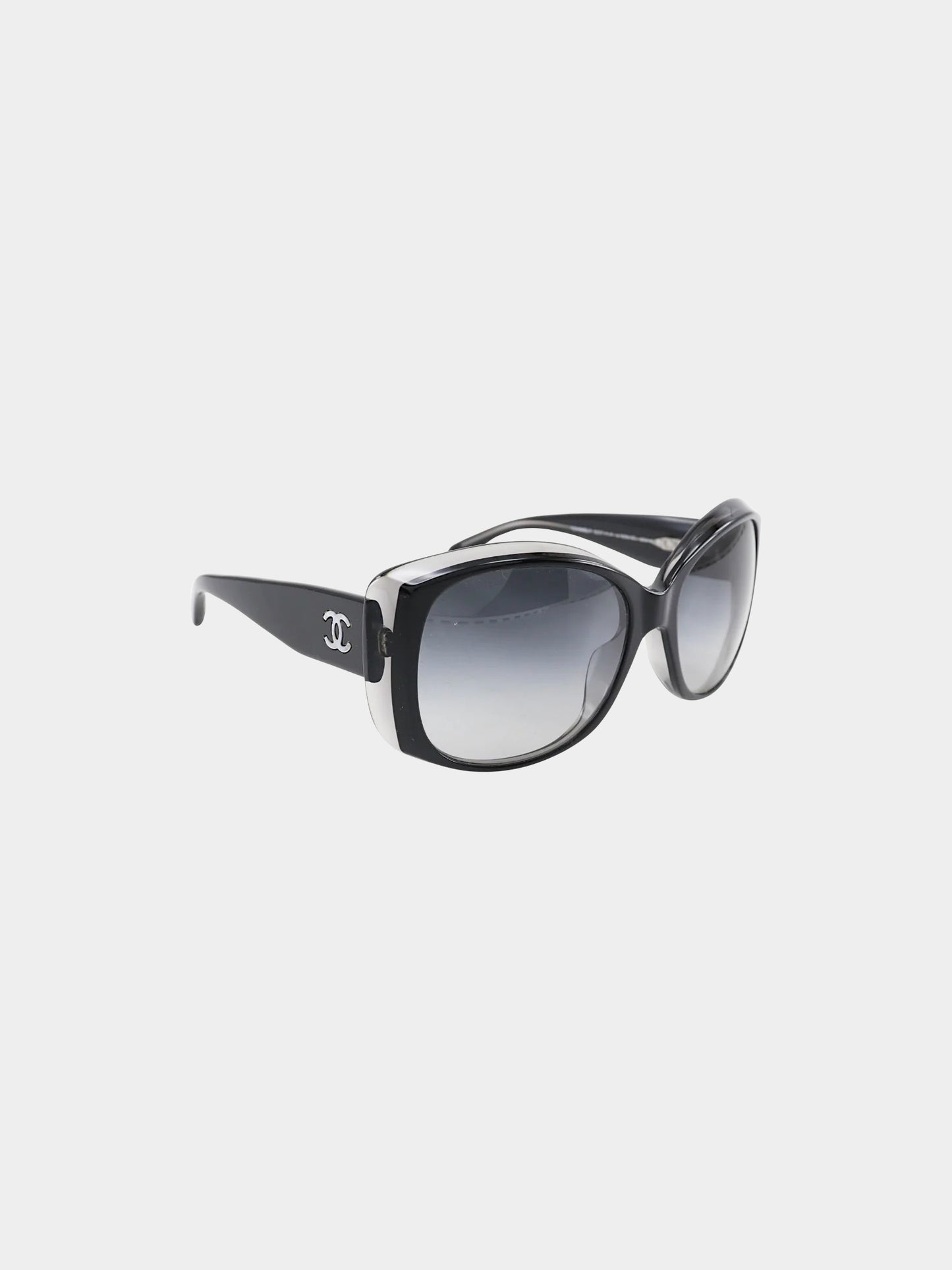 Chanel 2000s Black Square Sunglasses