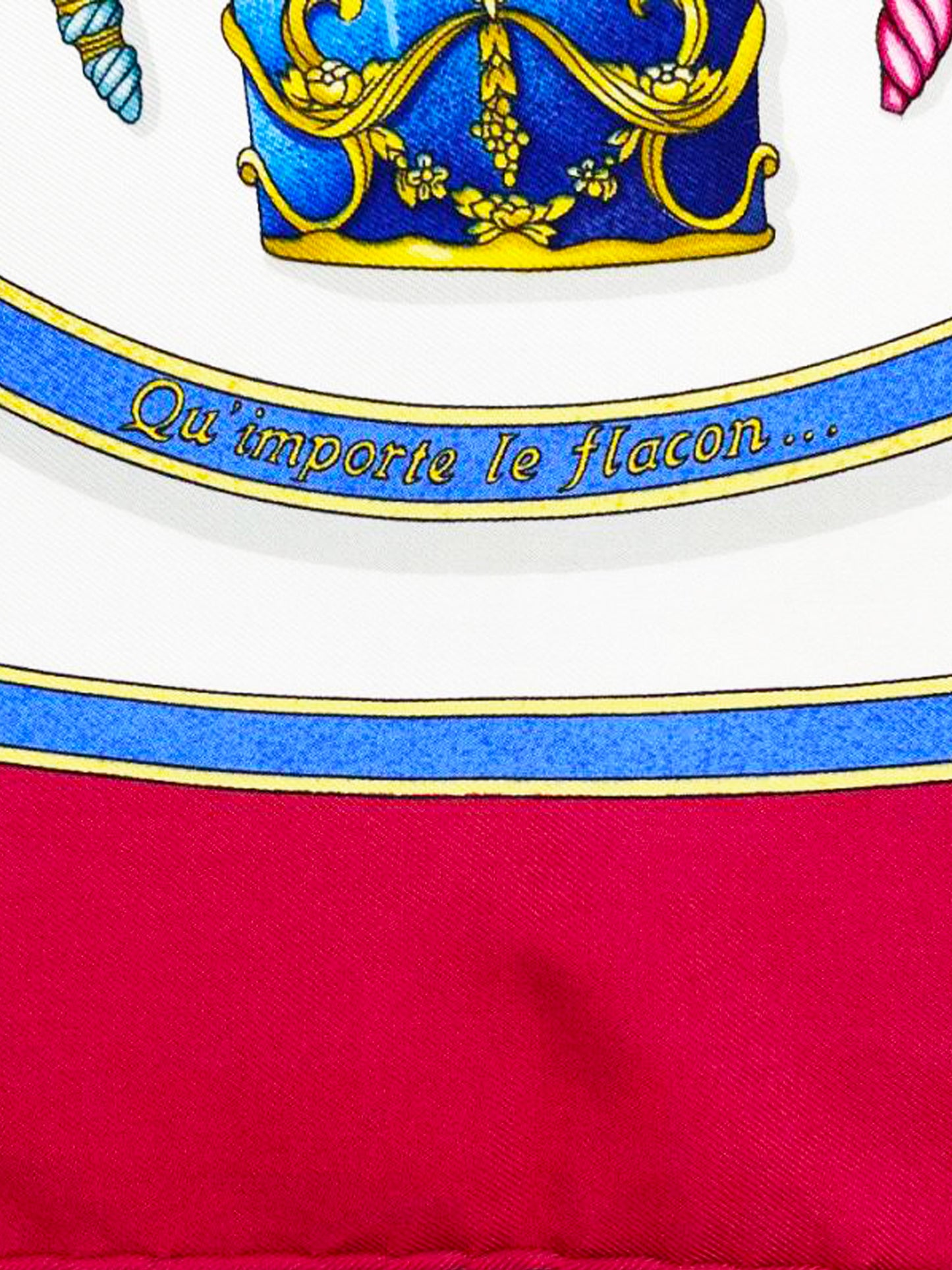 Hermes 1988 Qu'Import Le Flacon Silk Scarf
