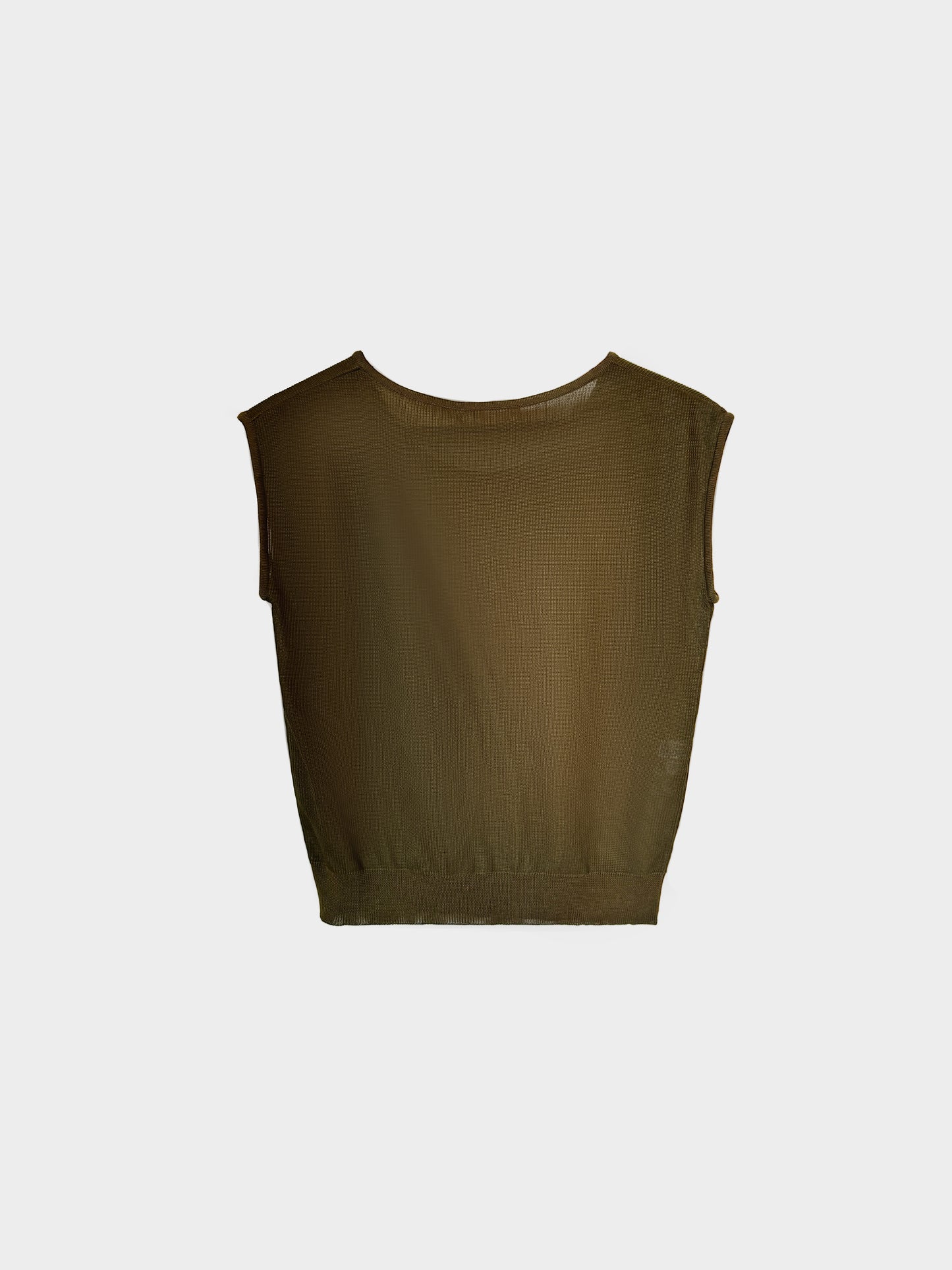 Christian Dior 2000s Green Logo Knit Top