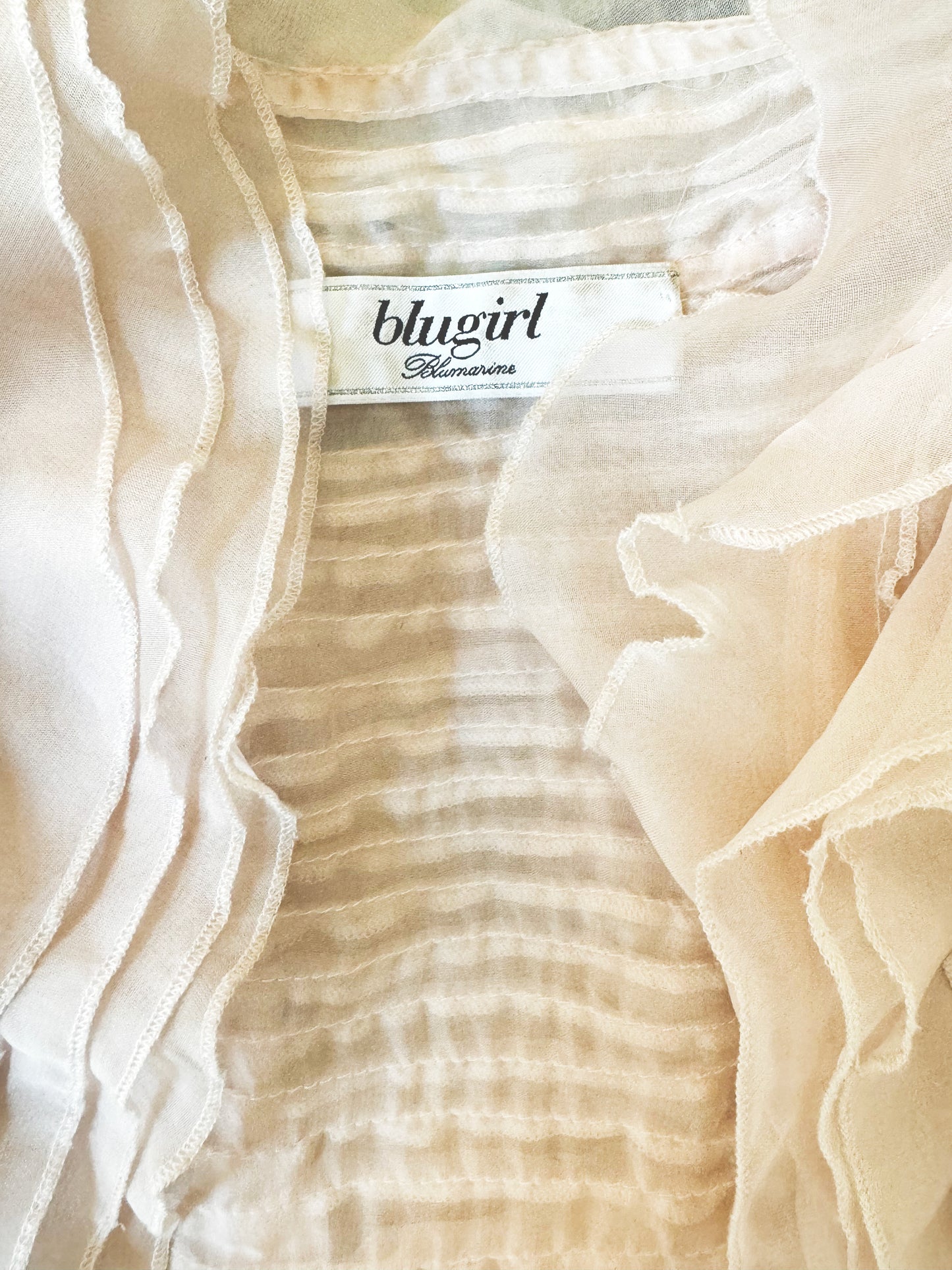Blumarine Blugirl 2010s Beige Ruffled Bolero