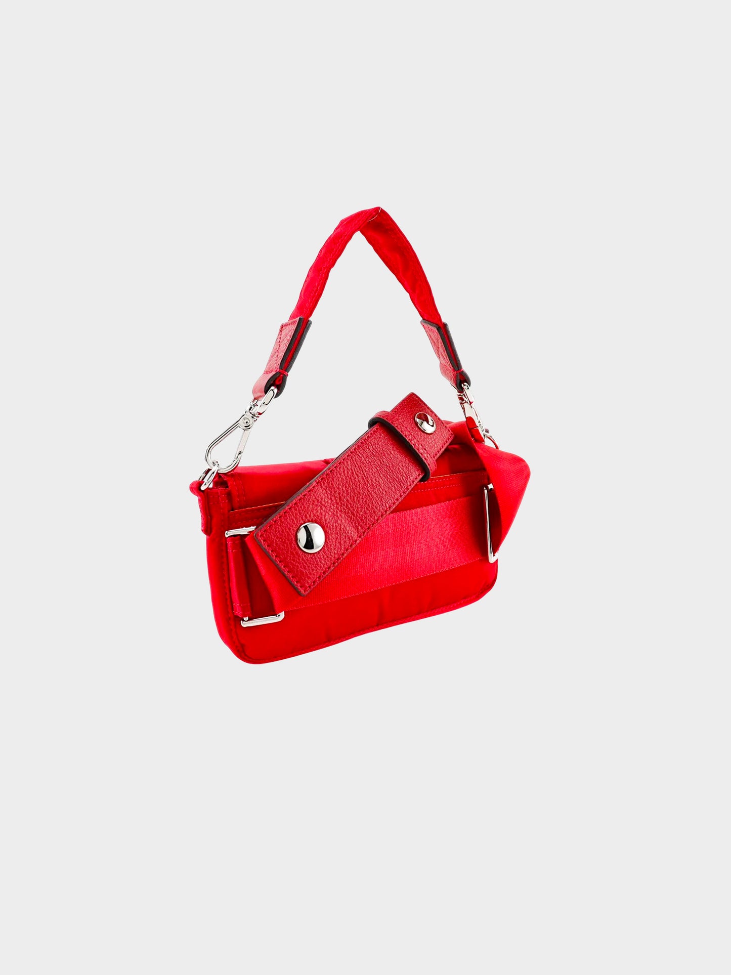 Fendi x Porter 2019 Red Nylon 2-Way Baguette