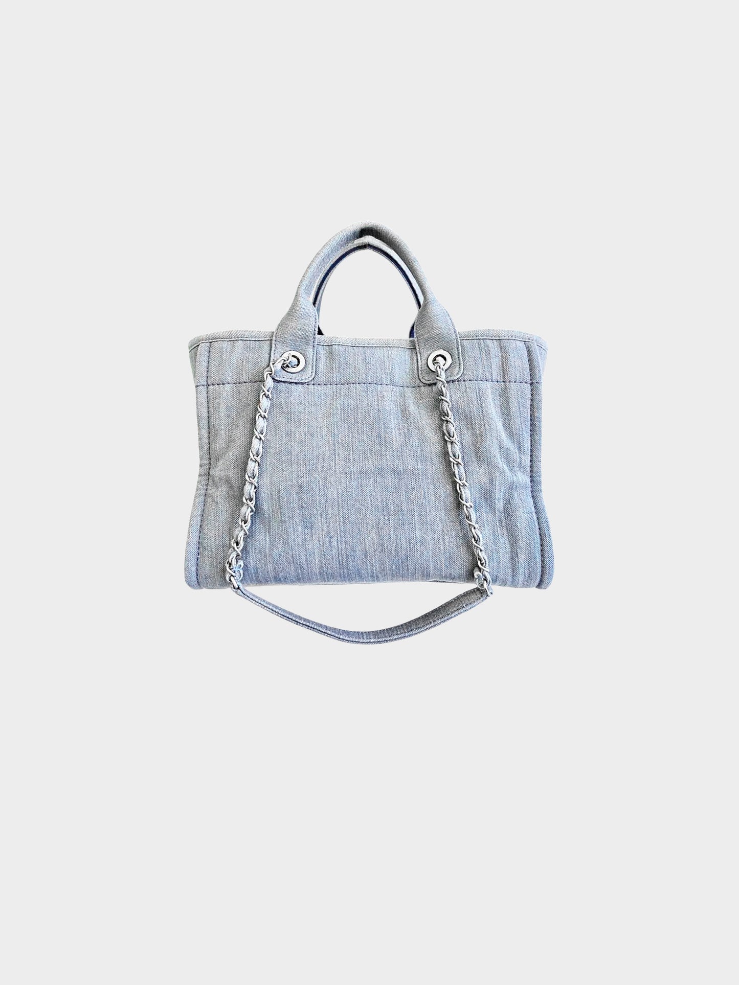 Chanel 2023 Light Denim Small Deauville Tote Bag