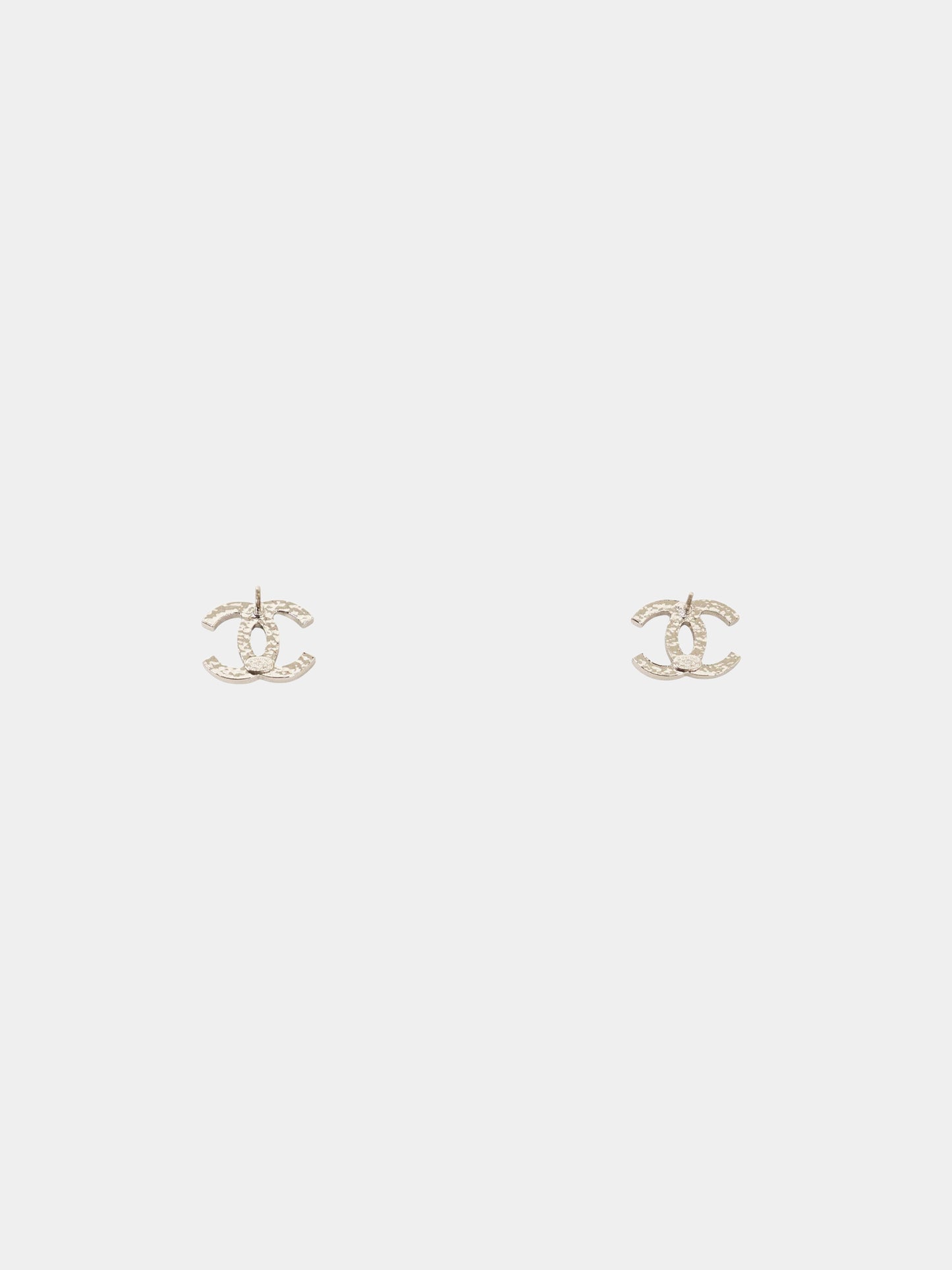 Chanel 2010s Black Enamel CC Earrings