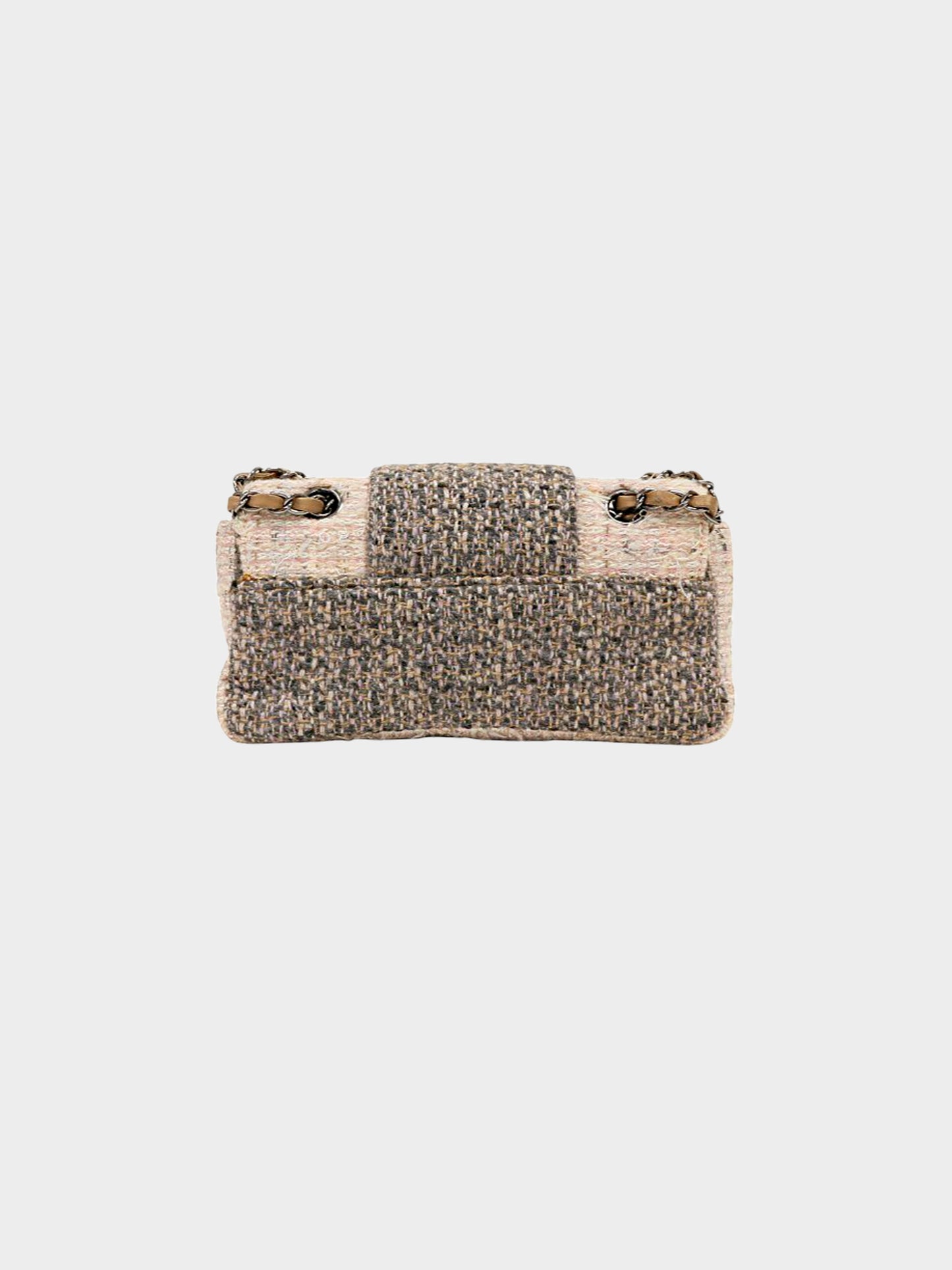 Chanel 2005 Pink and Grey Fantasy Tweed Flap Bag