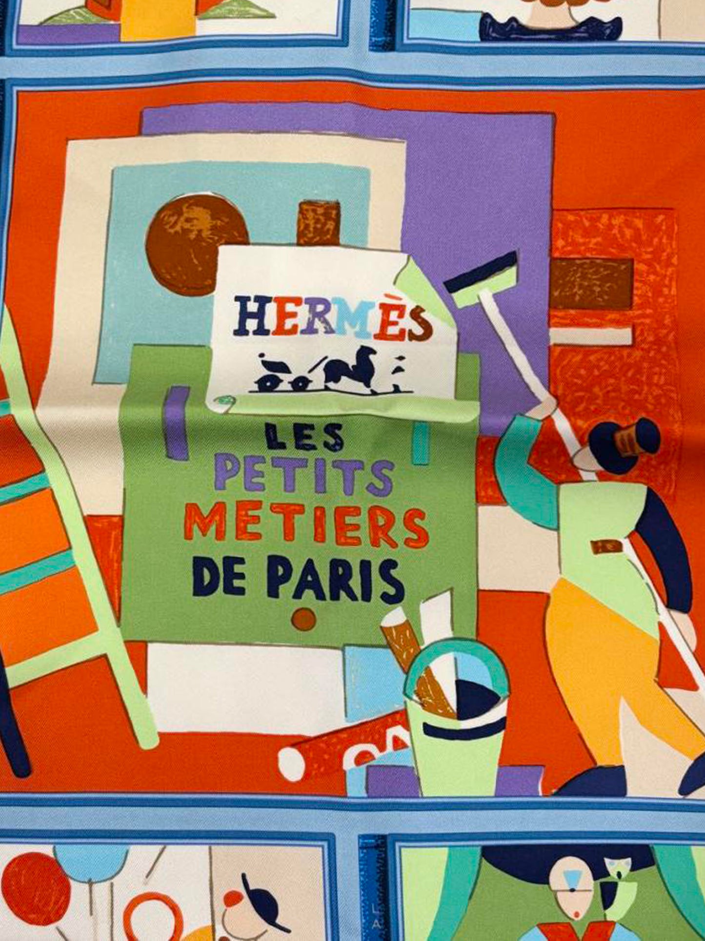 Hermès 2006 Les Petits Metiers de Paris Silk Scarf