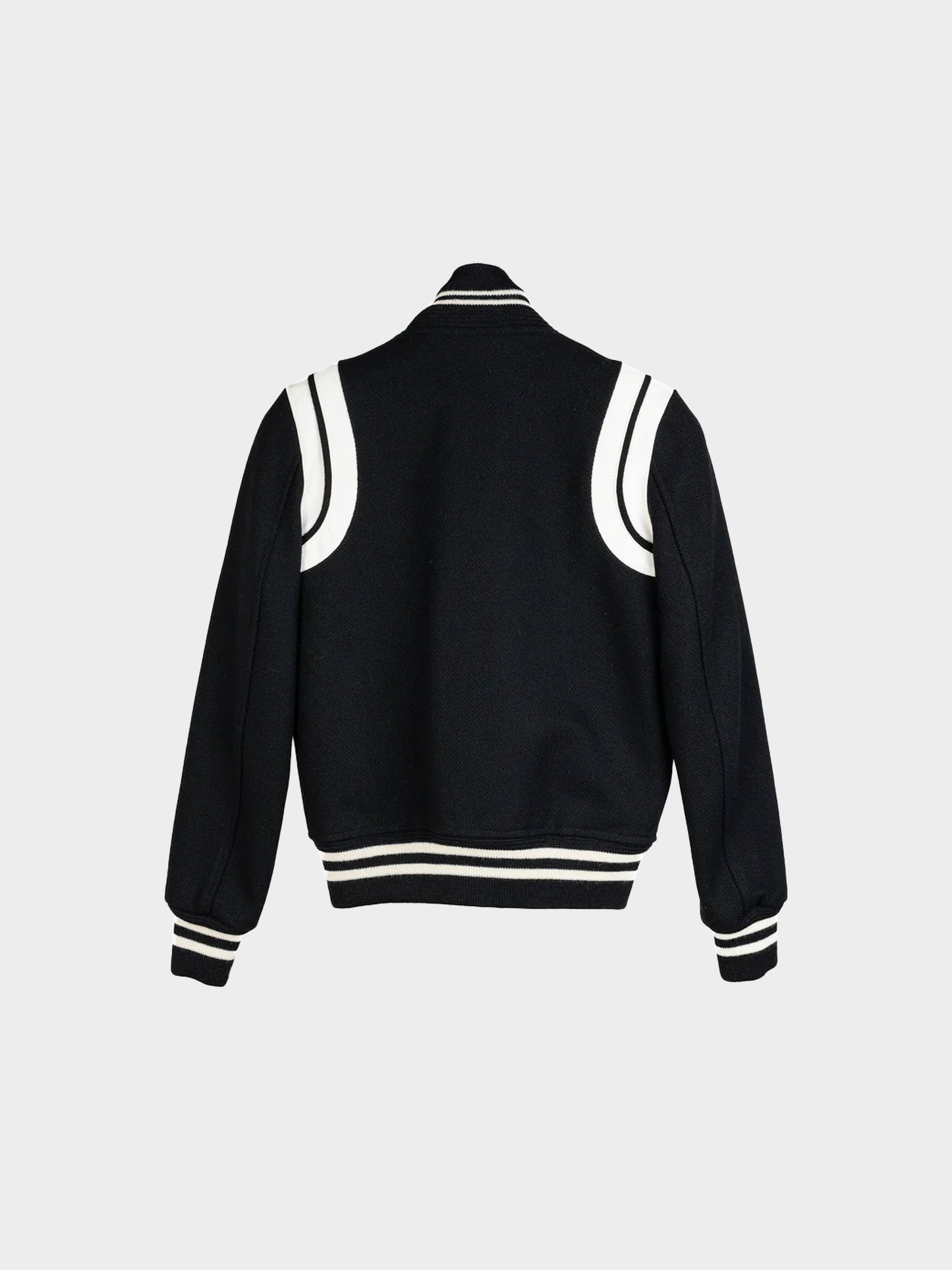 Yves Saint Laurent 2020s Wool Teddy Varsity Jacket
