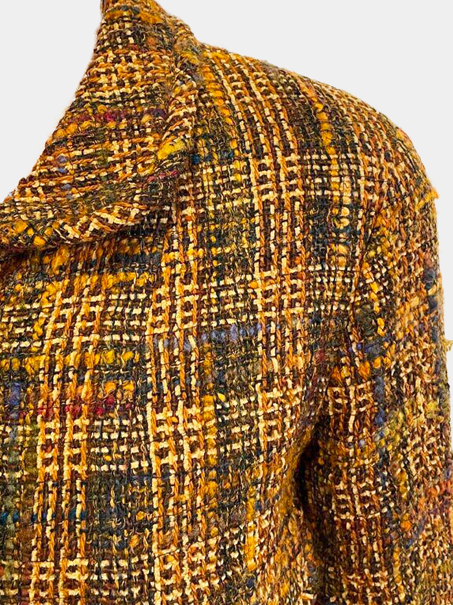 Chanel 1998 Boucle Wool Tweed Jacket