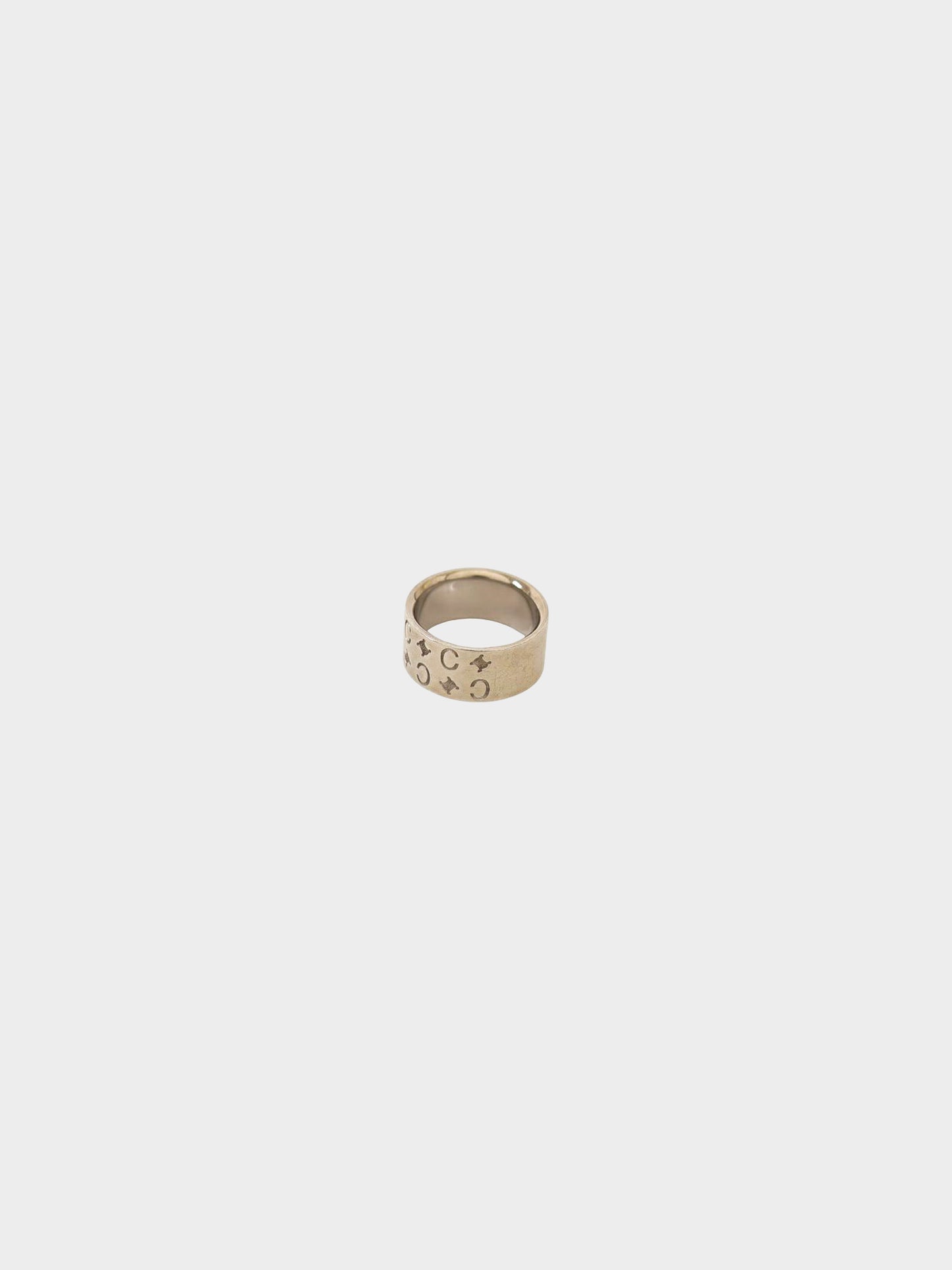 Celine 2000s Silver Macadam C Ring