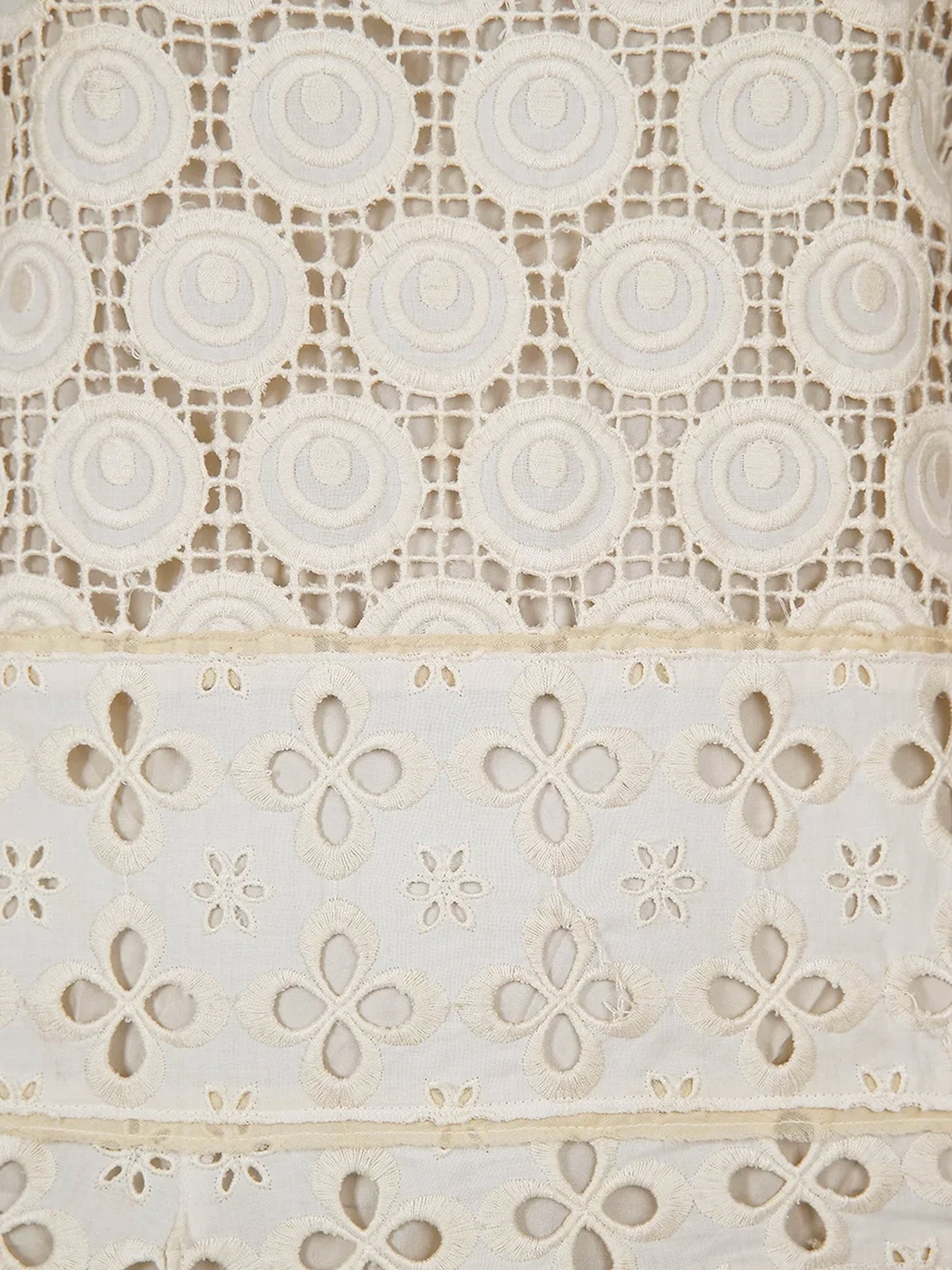 Miu Miu SS 2006 Cream Anglaise Broderie Dress